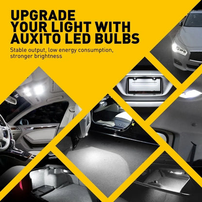 10x T10 168 194 LED Bulbs for License Plate - White 6500K