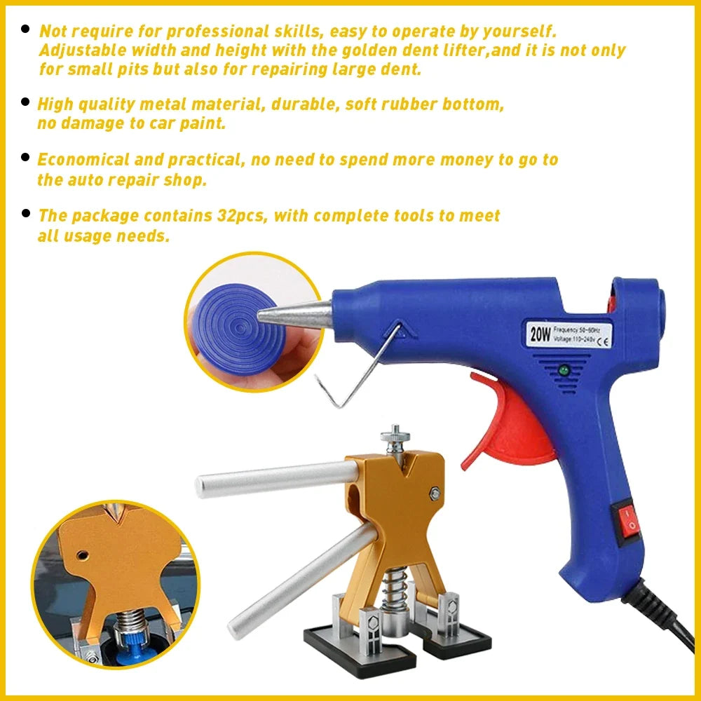 Hammer Tool for Car Body Dent Pulling - Compatible with Many Makes (PY)
