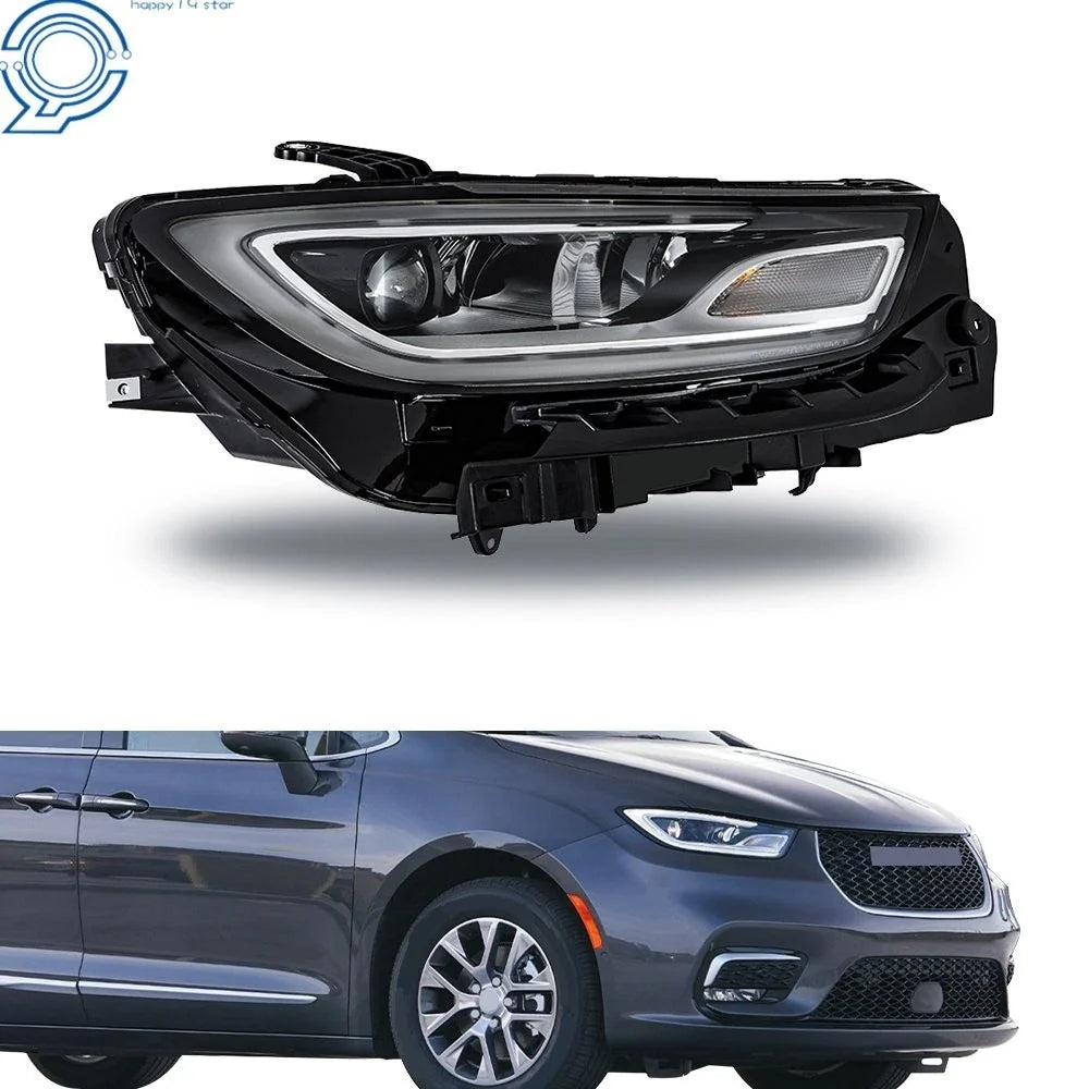 LED Headlights Assembly, Passenger Side for Chrysler Pacifica 2021-2023
