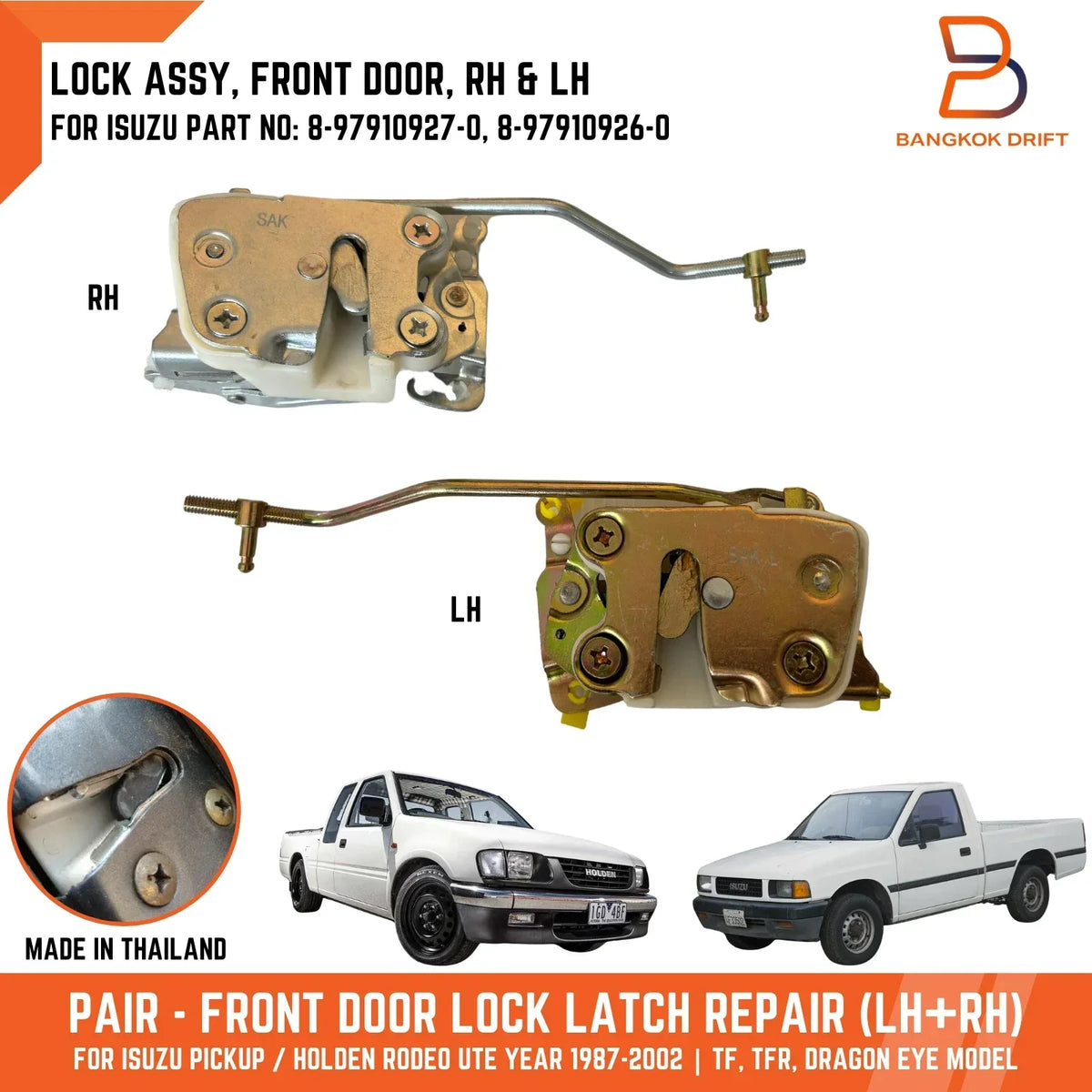 Front Lock Actuator for Isuzu Pickup & Holden Rodeo (88-03)