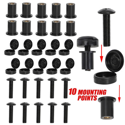 Fasteners for Windshield on Arctic Cat Snowmobile