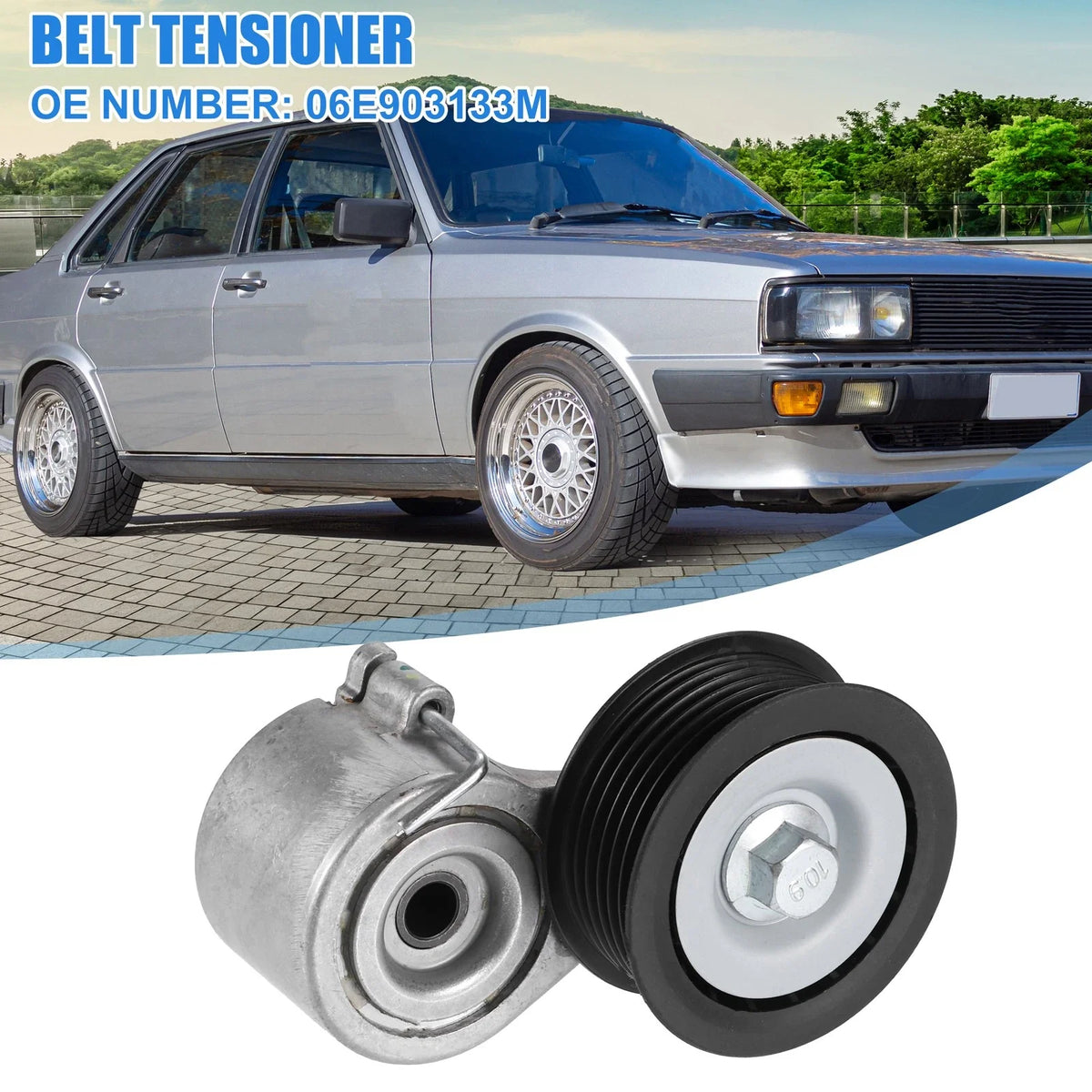 Belt Tensioner Assembly for Audi A6 Quattro (2012–2014) No. 06E903133M