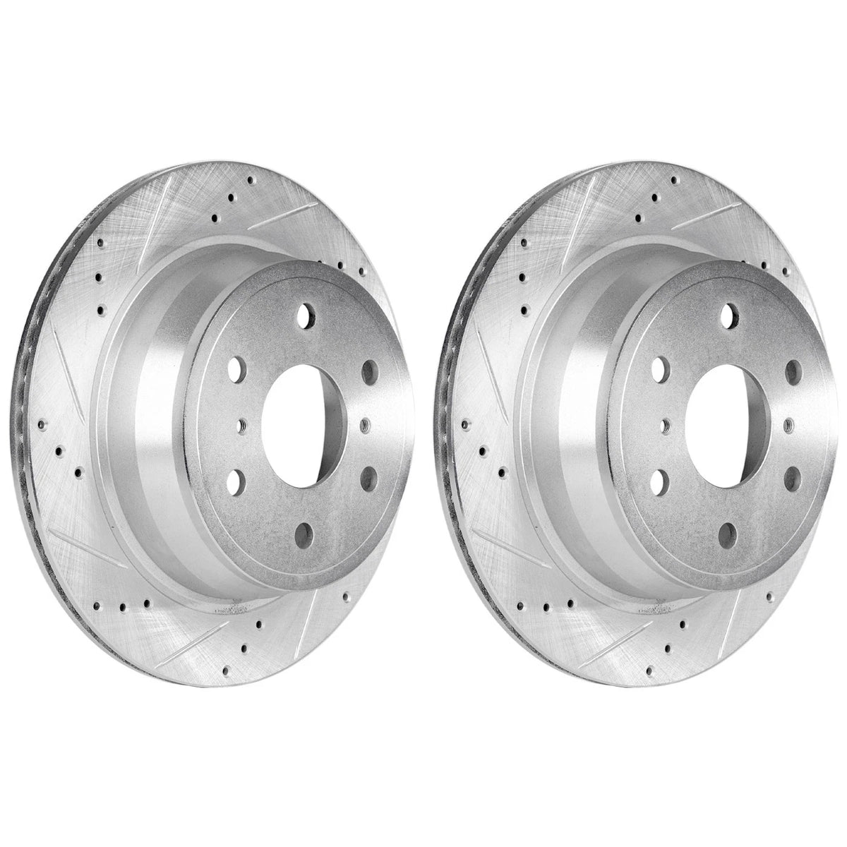 Rear Brake Disc Rotors and Pads Kit for Chevy Yukon GMC 1500 (2000–2006)