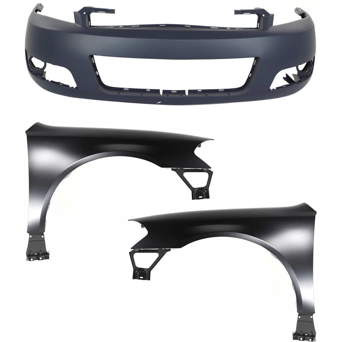 Set of 3 Bumper Covers for Chevy (89025048, 89023525, 89023524)