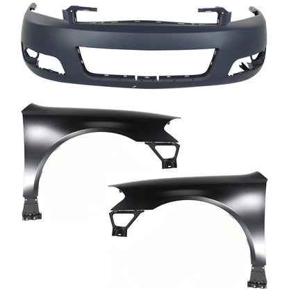 Set of 3 Bumper Covers for Chevy (89025048, 89023525, 89023524)