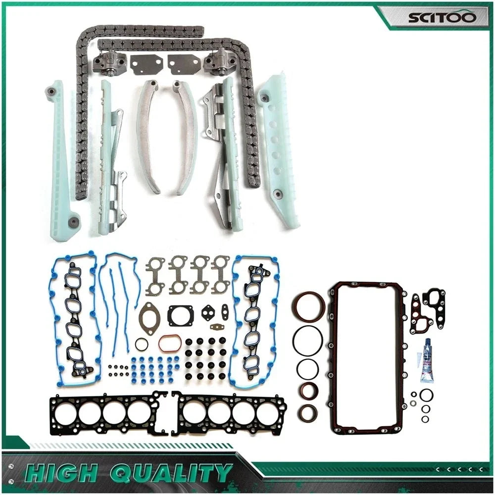 Full Gasket Set & Timing Chain Kit for 1999 Ford Mustang 4.6L V8 VIN 'X