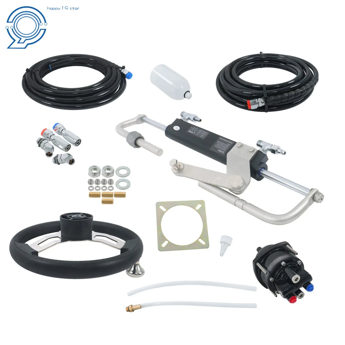 Hydraulic Steering System Kit for Boats 20ft (90HP)