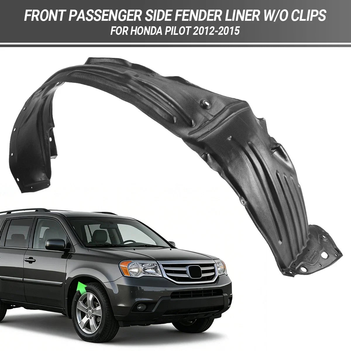 Fender Liner HO1249153 for 2012-2015 Honda Pilot