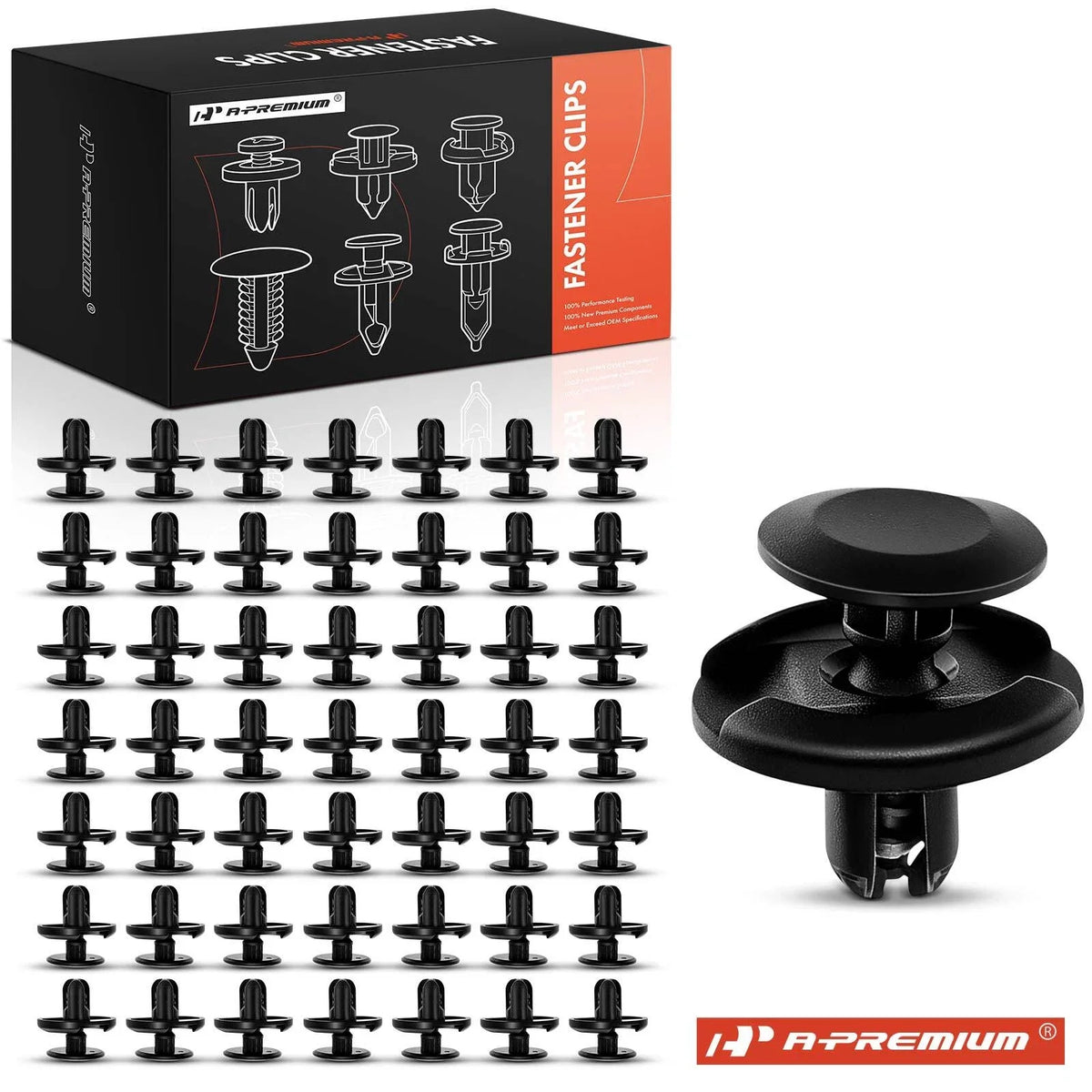 50x Nylon Fender Splash Shield Clips for Toyota