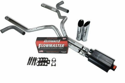 3" Side Exit Dual Exhaust Kit - Flowmaster Super 40 for 2021–2025 F150