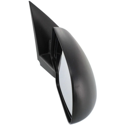 Set of 2 Manual Glass Mirrors - Black for Chevrolet Silverado 1500 1999-2006