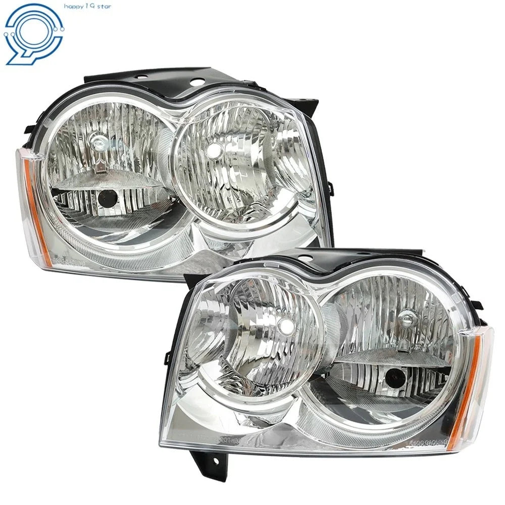 Headlight Assembly for Grand Cherokee (2005–2007) Halogen Driver & Passenger