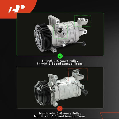 A/C Compressor with Clutch for 2009-2011 Nissan Versa
