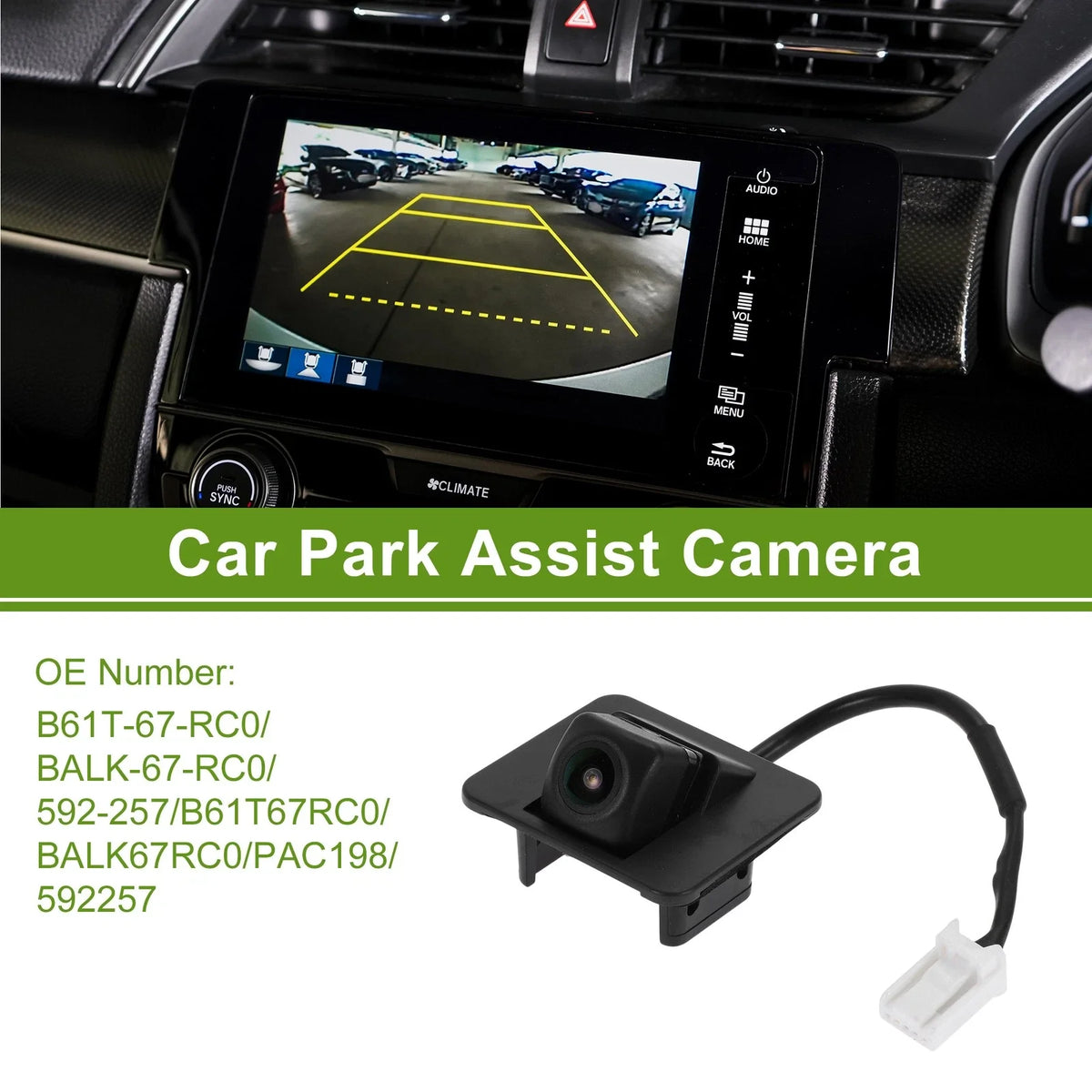 Rear View Backup Camera for Mazda 3 Sedan (No.B61T-67-RC0)