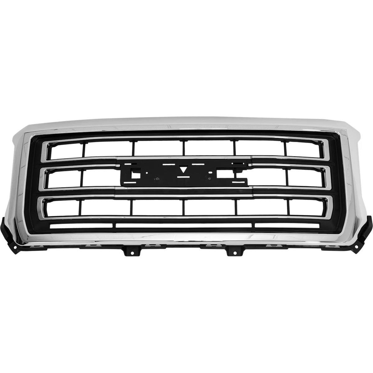 Grille Assembly for GMC Sierra 1500 (2014–2015) Chrome Shell Black Insert