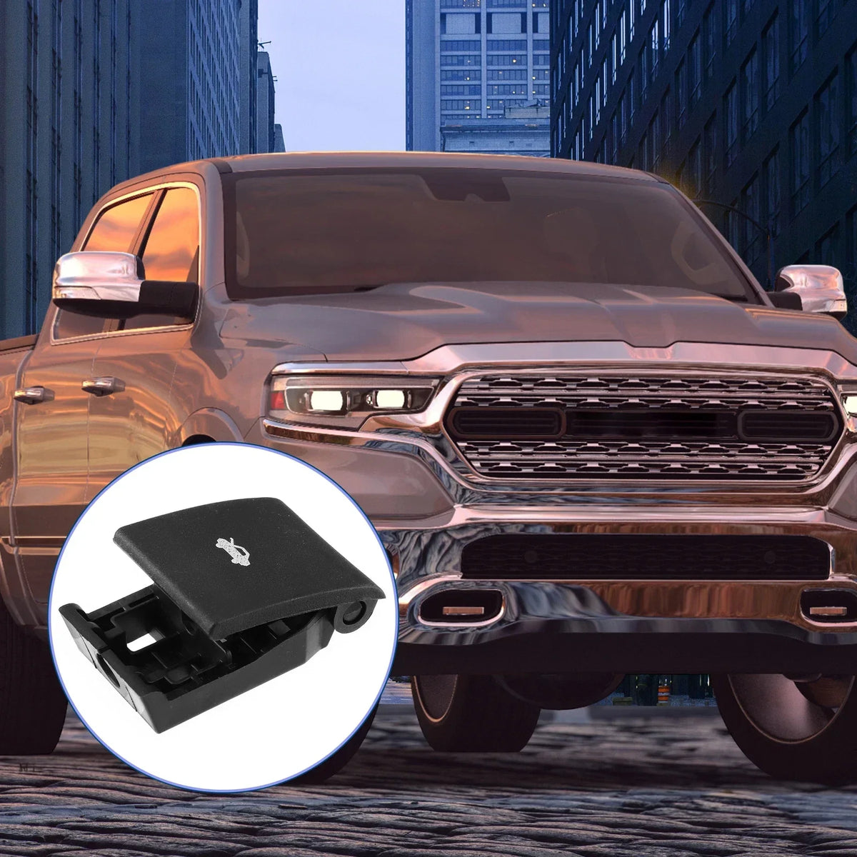 Hood Release Handle - Inner for Dodge Ram Pickup 2010-2018, Black