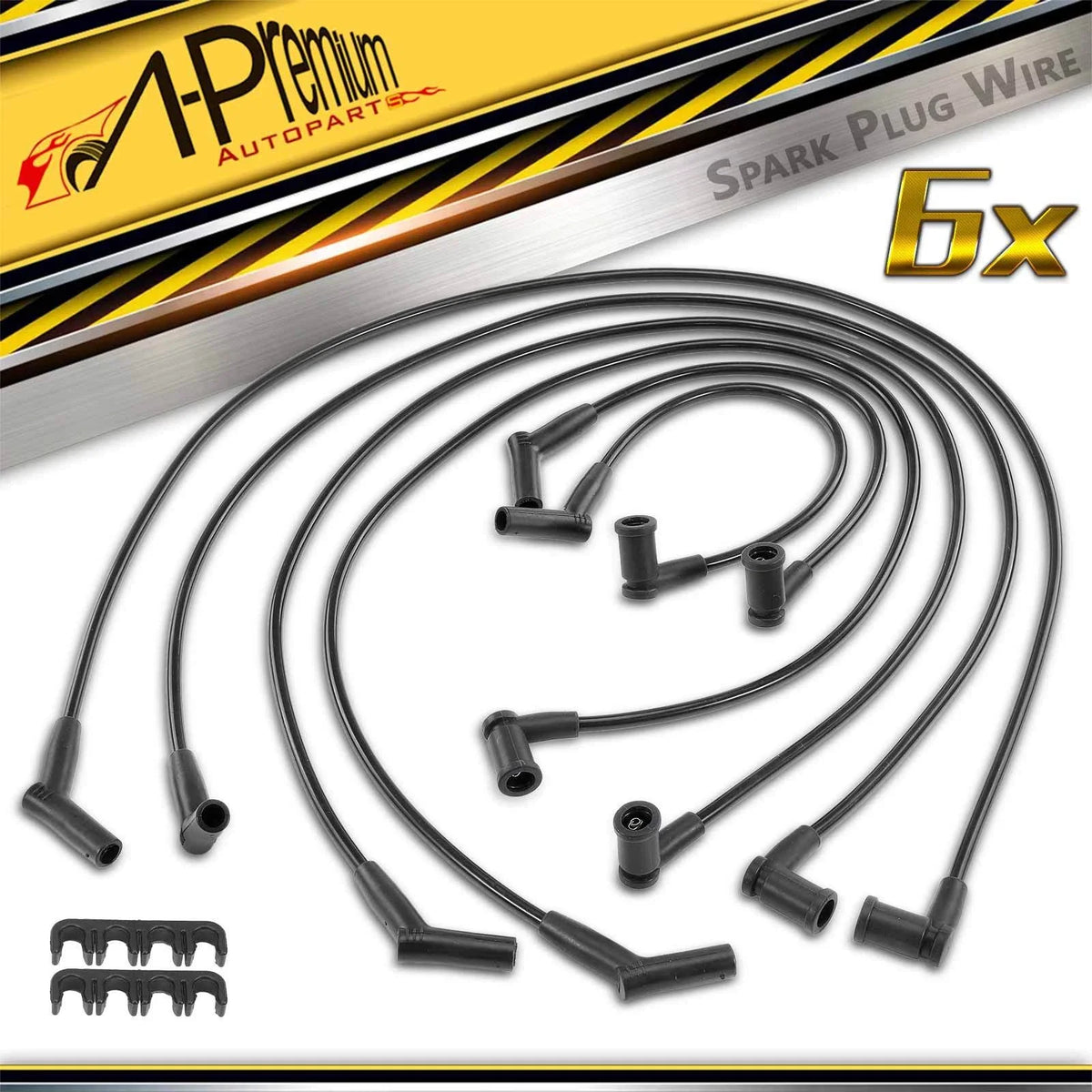 Set of 6 Spark Plug Wire Sets for Ford Freestar Mercury Monterey (2004–2006)