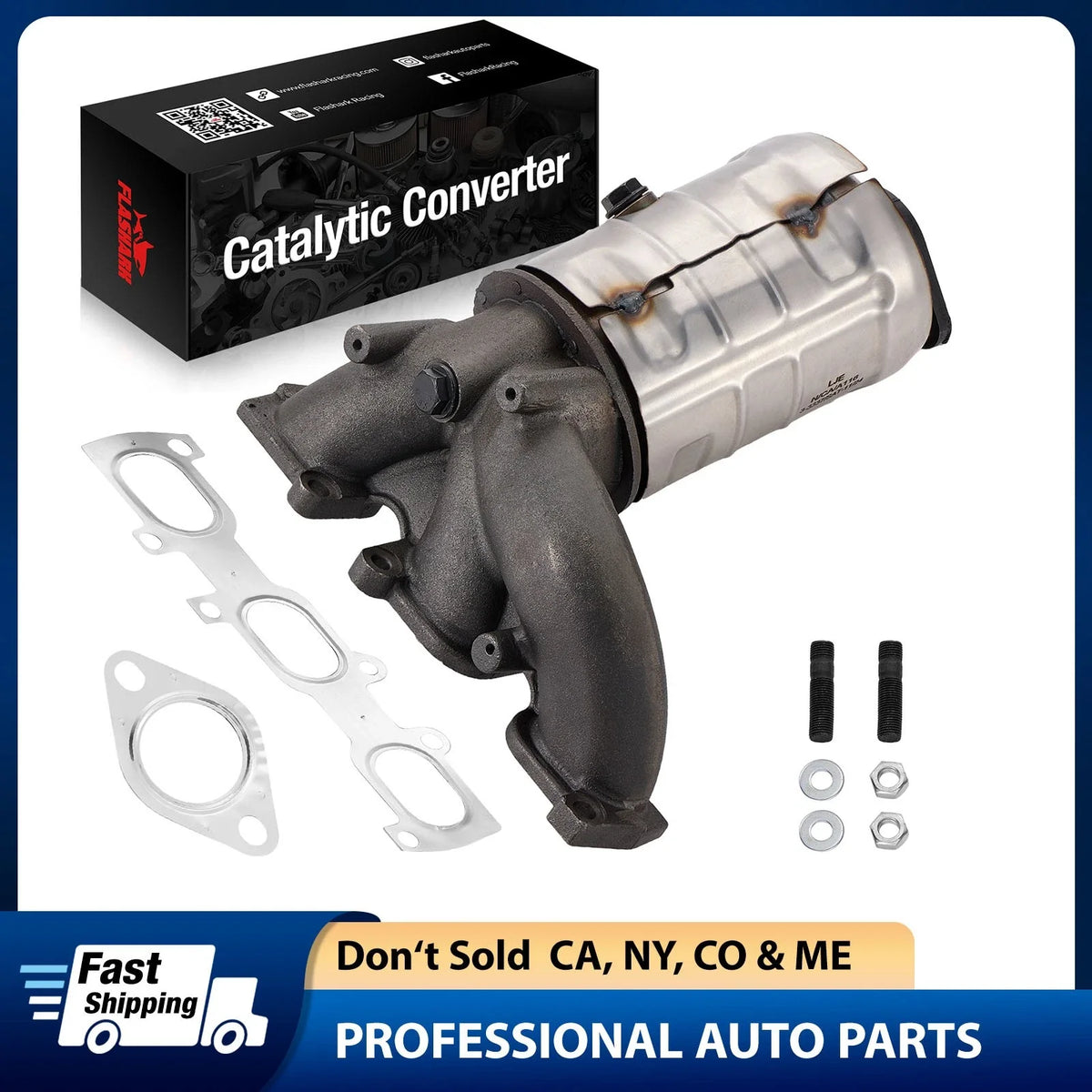 Front Left Catalytic Converter for Lincoln MKX Ford Edge Explorer (2011–2015)