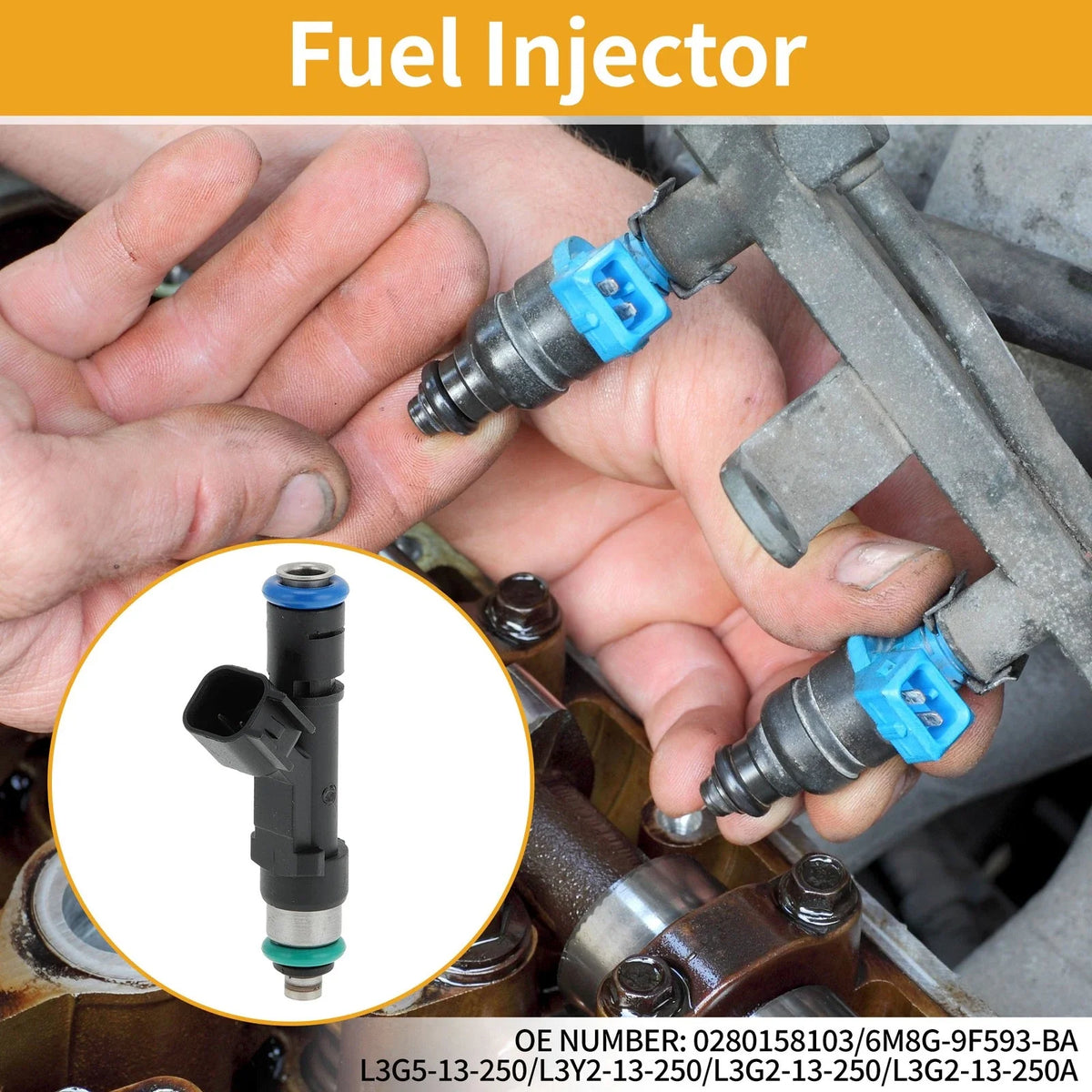 1 Pc Fuel Injector No.0280158103 for Mazda MX-5 Miata 2.0 (2006–2015)