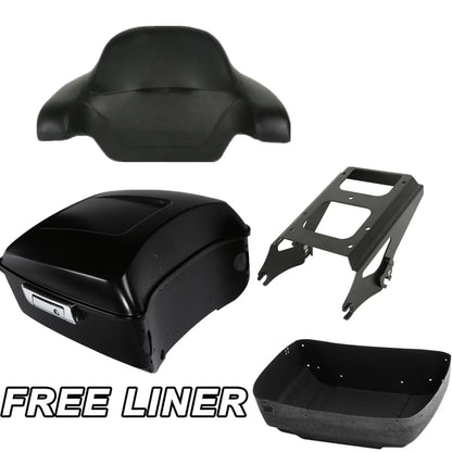 Matte Black Mount for Trunk Pad on Harley Street Touring 2009-2013