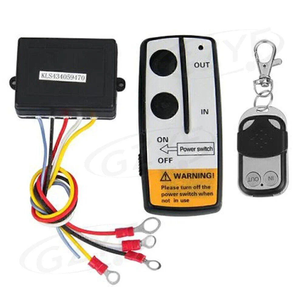 50FT Wireless RC Winch Kit 12V for ATV Truck Jeep Warn Ramsey