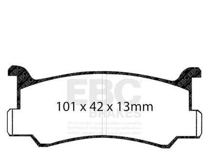 Rear Brake Pads for Mazda MX3 (1992–1995) Set TT951YD