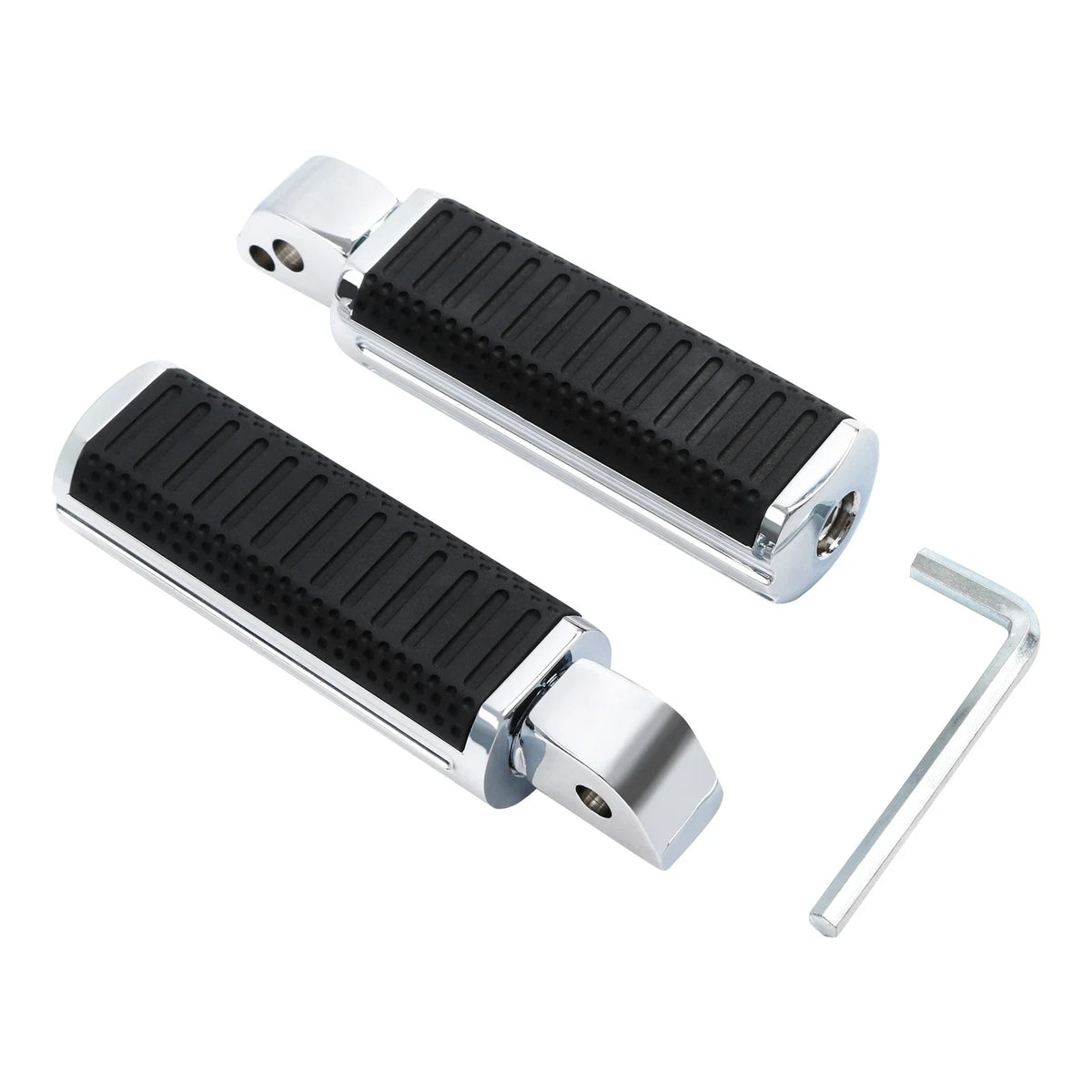 Rear Chrome Foot Pegs for Harley Softail Fat Boy (2018–2025)