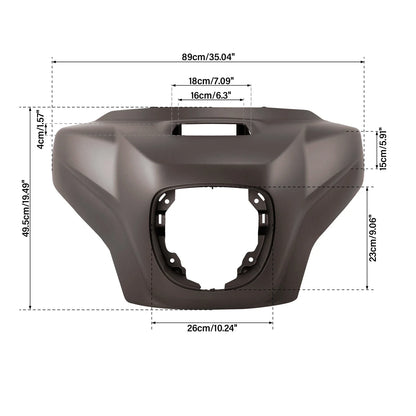 Inner Outer Headlight Fairing for Indian Chieftain Roadmaster (2019–2025) Bronze Smoke