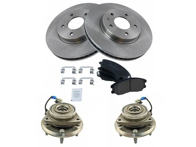 Front Brake Pad, Rotor & Wheel Hub Kit for Suzuki XL7 (2007–2009) KK492PK