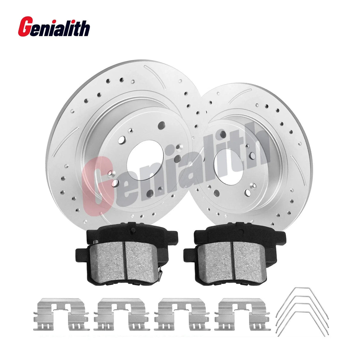 Rear Brake Rotor Set with Ceramic Pads for Acura TSX / Honda Accord 03-08