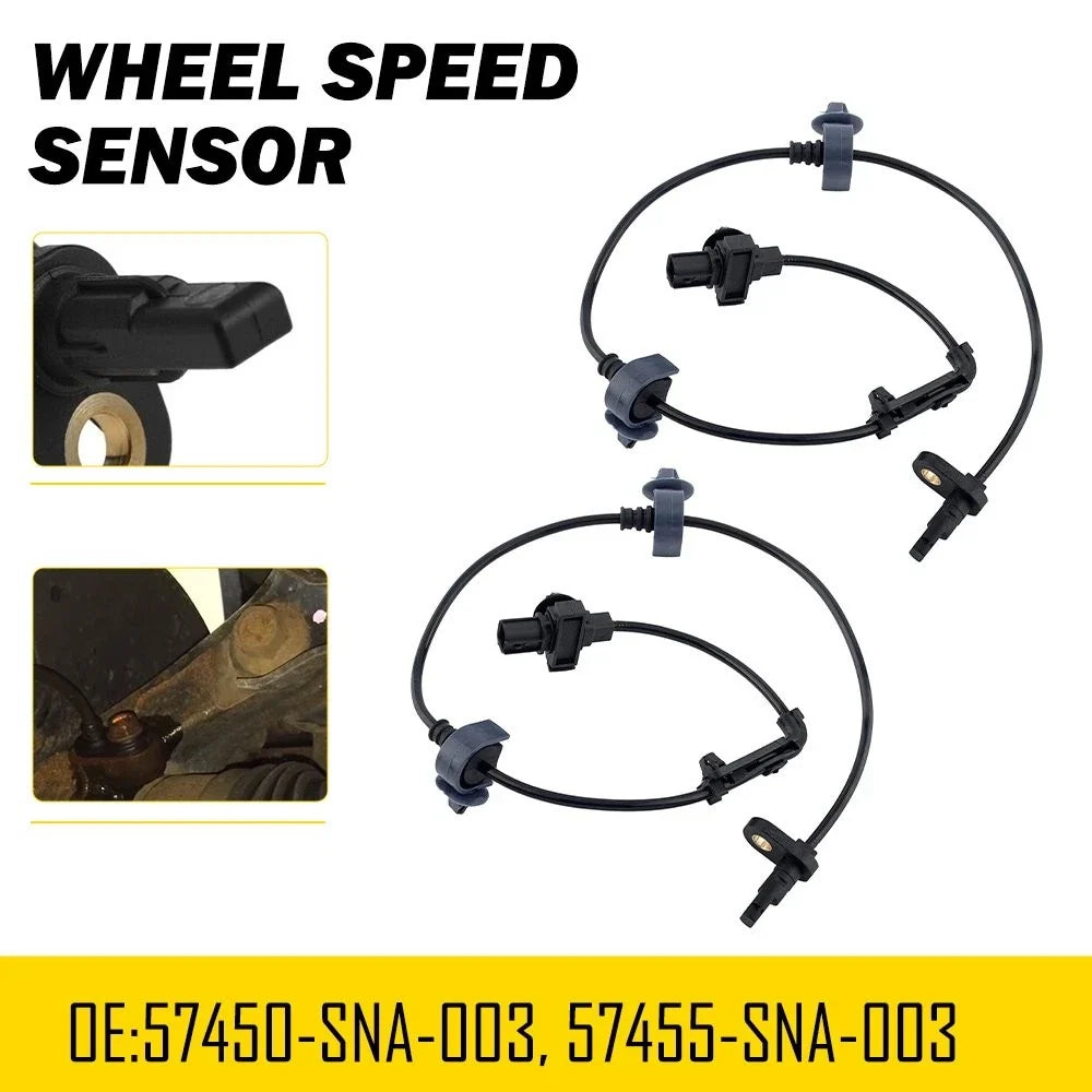 2Pcs ABS Wheel Speed Sensor for Honda Civic (2006–2011)