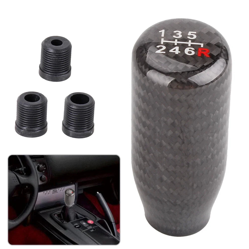 Carbon Fiber Manual Gear Shift Knob for Universal 6 Speed