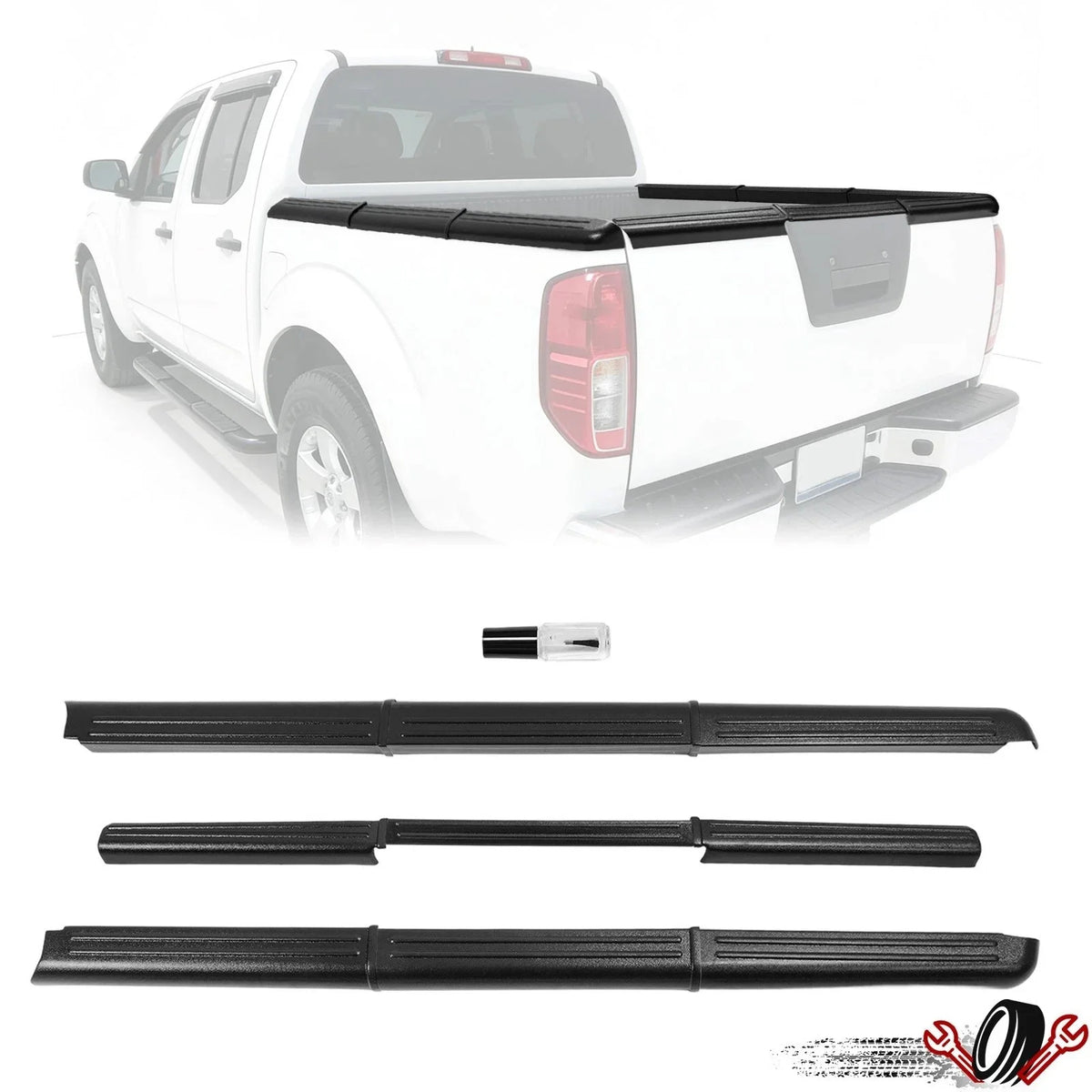 Bed Rail Caps & Tailgate Protector for Nissan Frontier (2005–2012)