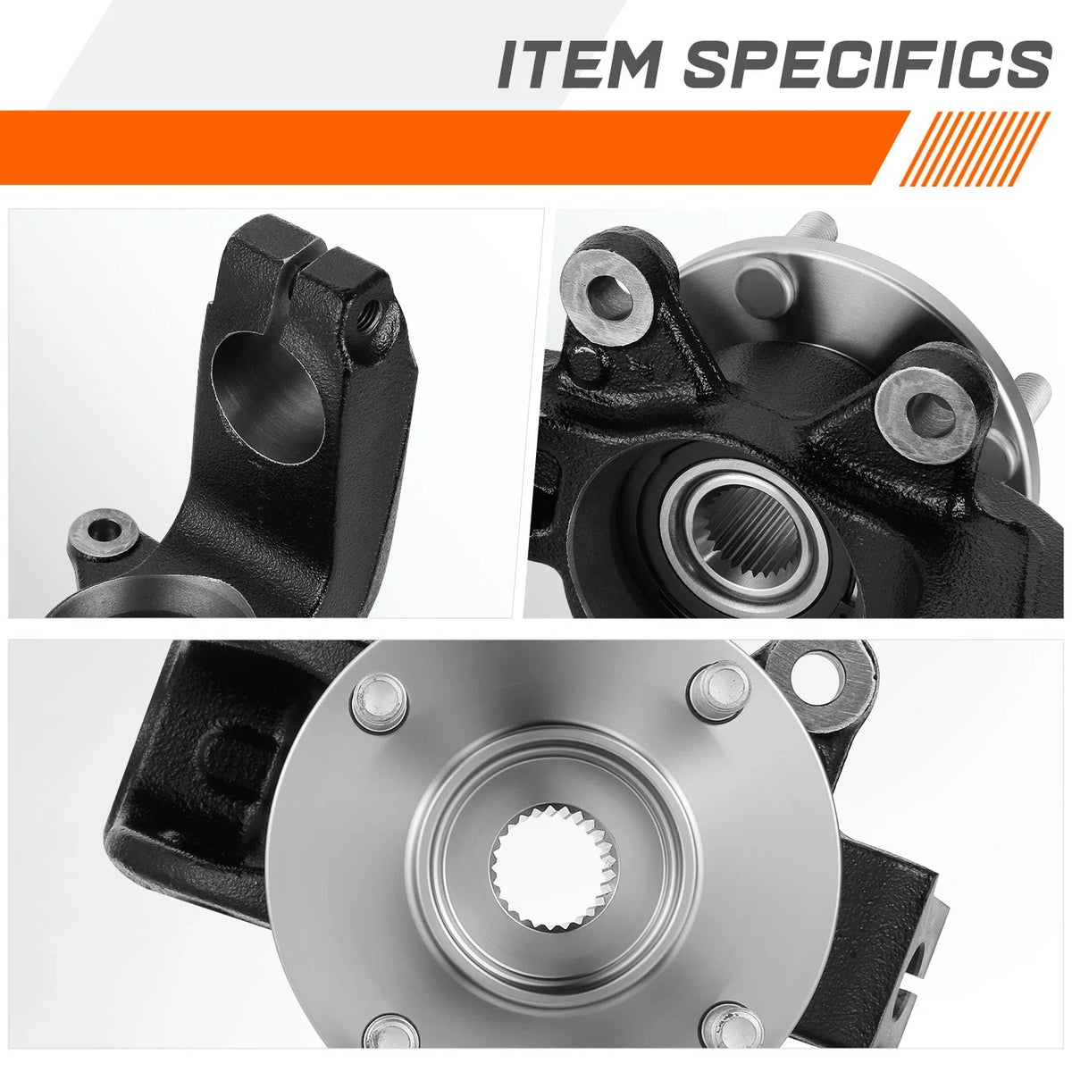 Front Left Hub Assembly with Bearing for Ford Focus (2006-2011)