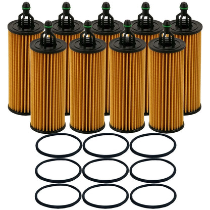9-Pack Engine Oil Filters for Jeep, Ram, Dodge, Chrysler, VW V6