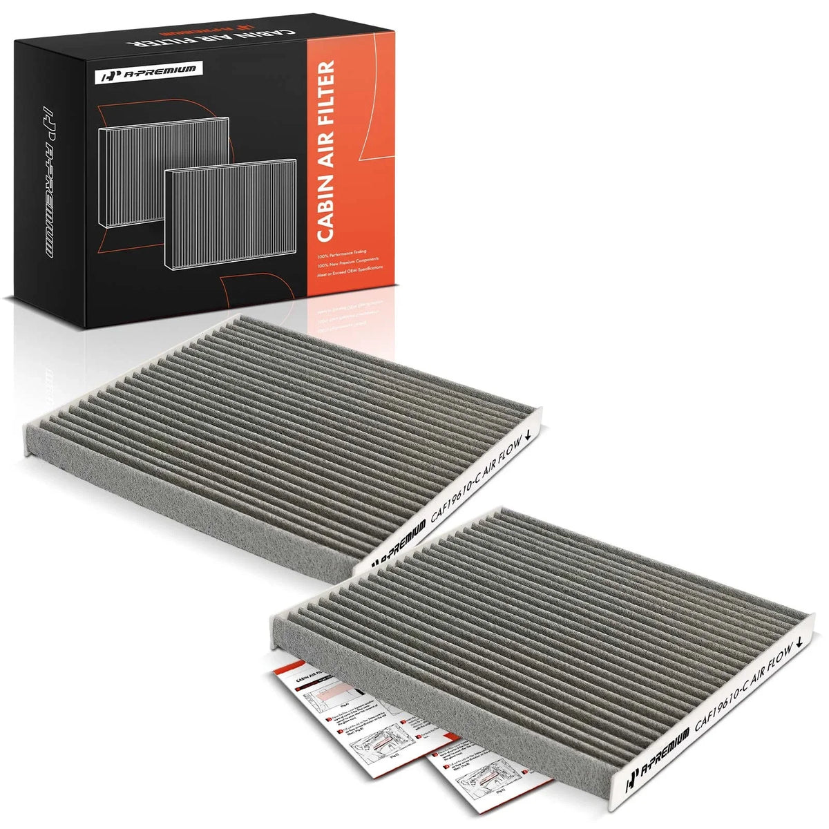 2X Activated Carbon Cabin Air Filter for Nissan Versa (2007–2019)