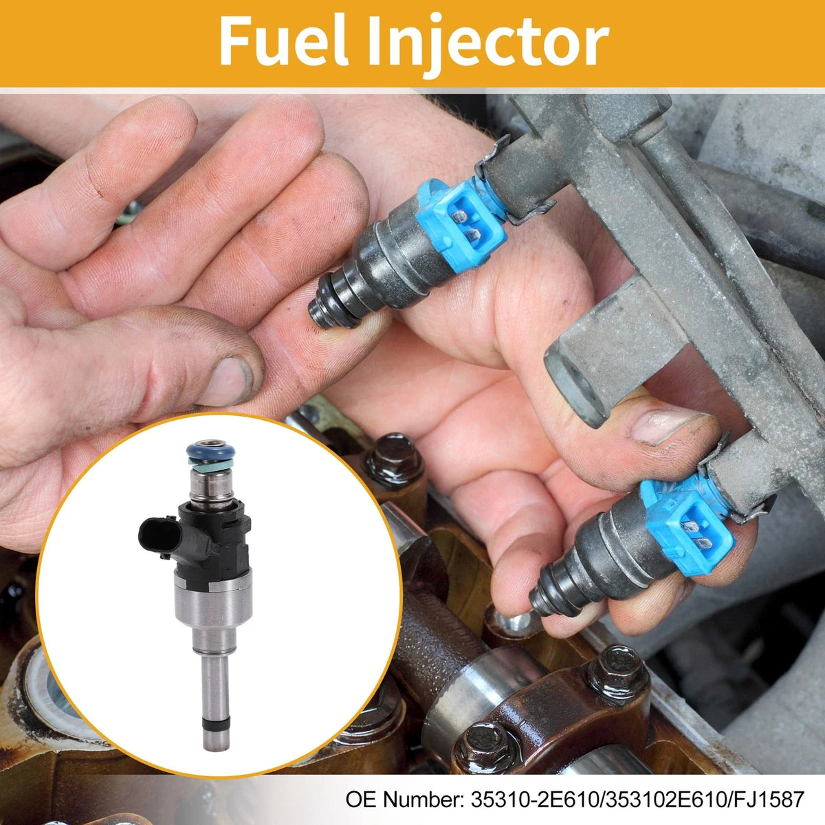 Fuel Injector No. 35310-2E610 for Hyundai Sonata Hybrid (2016–2019)