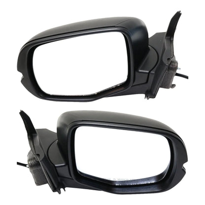 Power Mirrors, Textured Black for Honda Pilot 2017-2018, Driver/Passenger