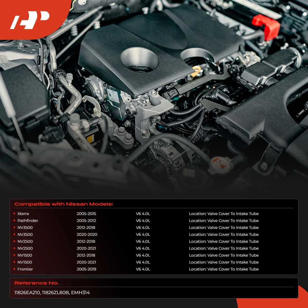 Crankcase Breather Tube for Nissan Frontier