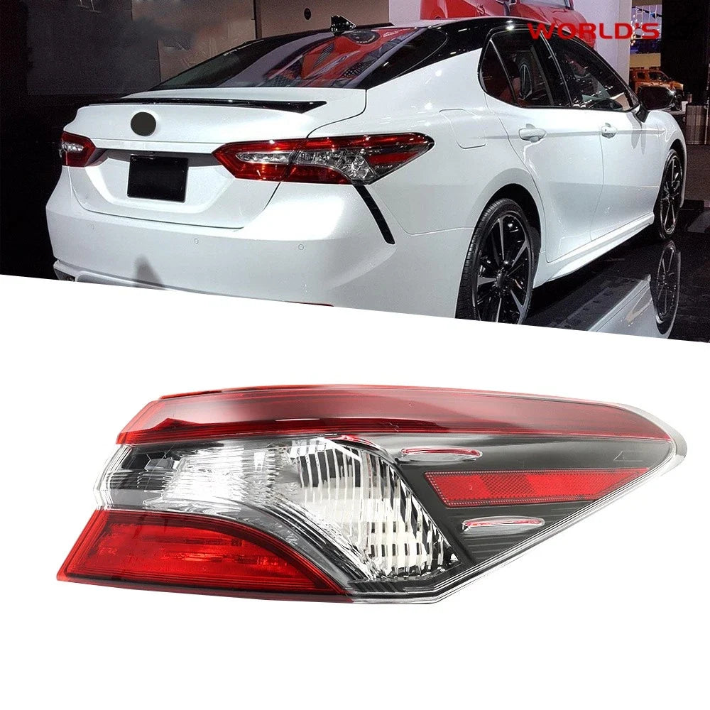 Outer Right Passenger Side Red Halogen Tail Light for Toyota Camry (2021–2022)