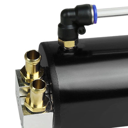 Oil Catch Reservoir Tank for Racing Engine - Aluminum with Hose & Indicator