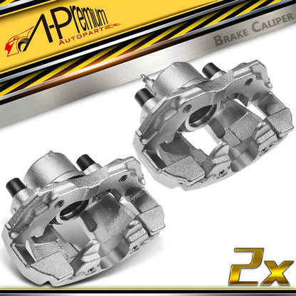 Pair Front Disc Brake Calipers with Brackets for Ford Escape C-Max Focus (2013–2019)