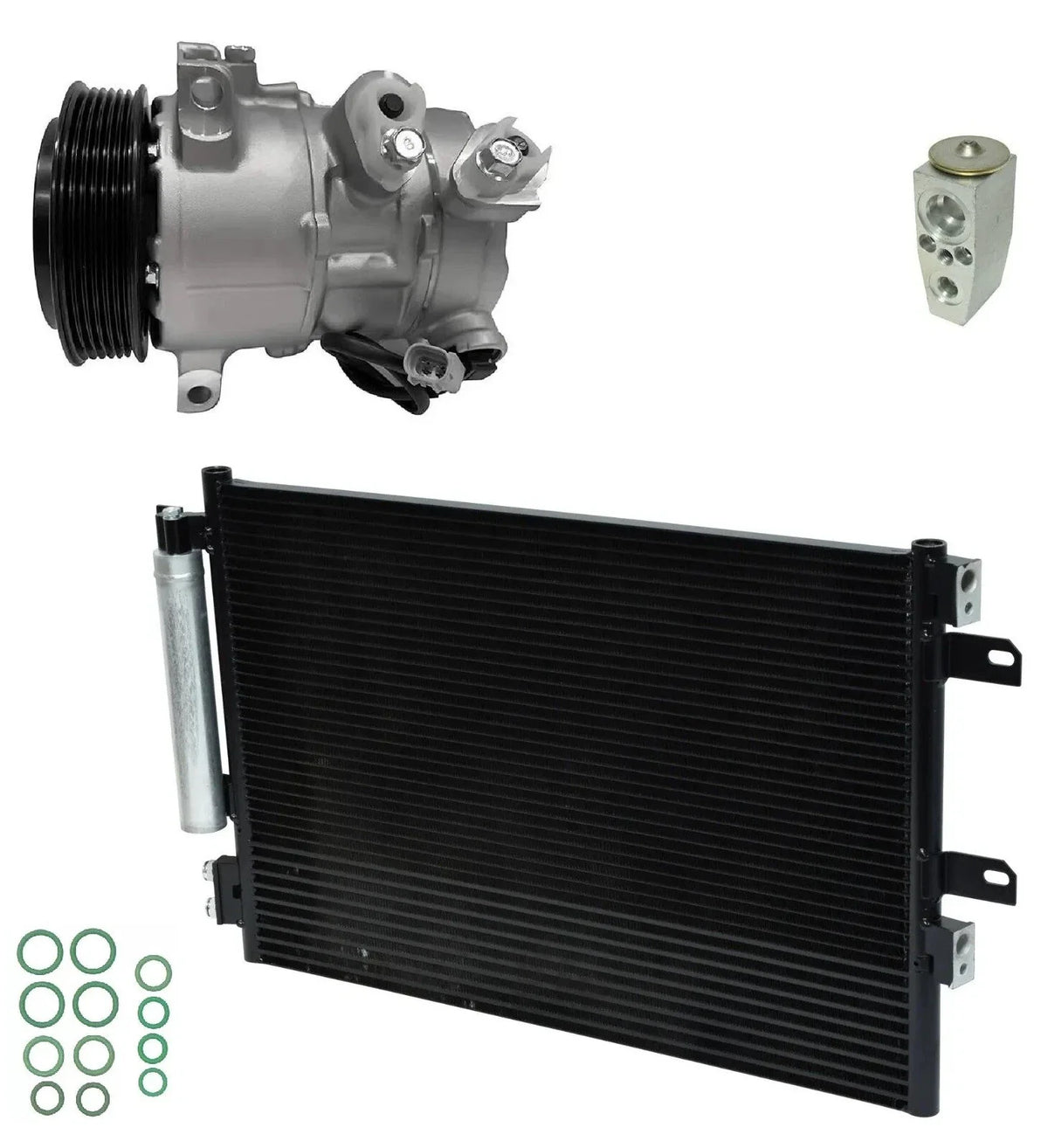 AC Compressor Kit With Condenser for Jeep Compass 2.0L (2013–2016)