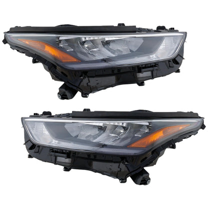 Headlight Set for Toyota Highlander (2020) Driver & Passenger Side LED