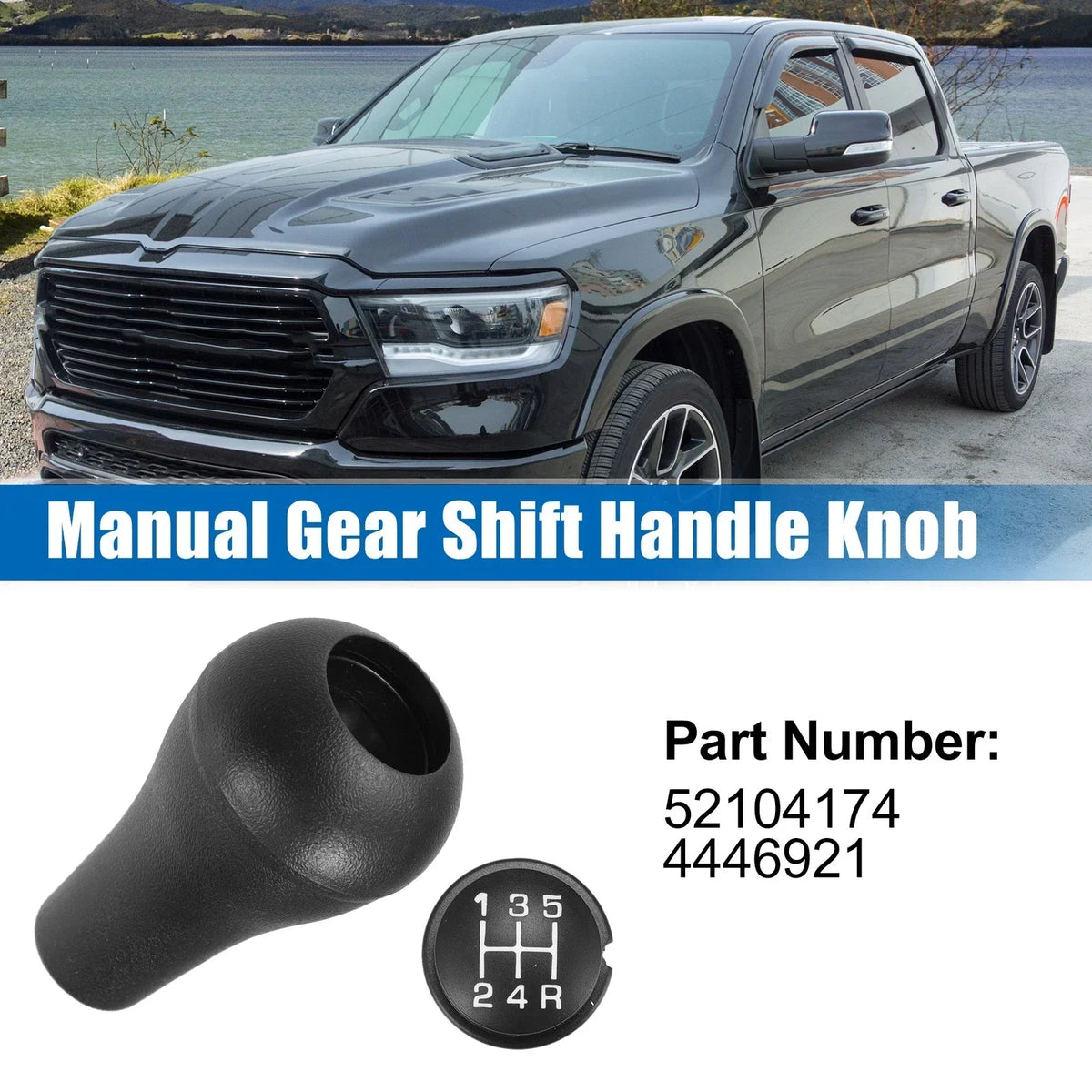 5 Speed Manual Shift Knob w/ Insert Compatible with Dodge