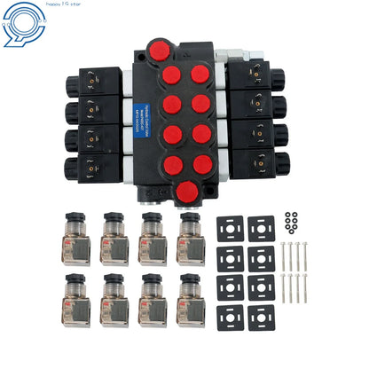 12V DC Hydraulic Control Valve with 4 Spools (13GPM) Performance Part