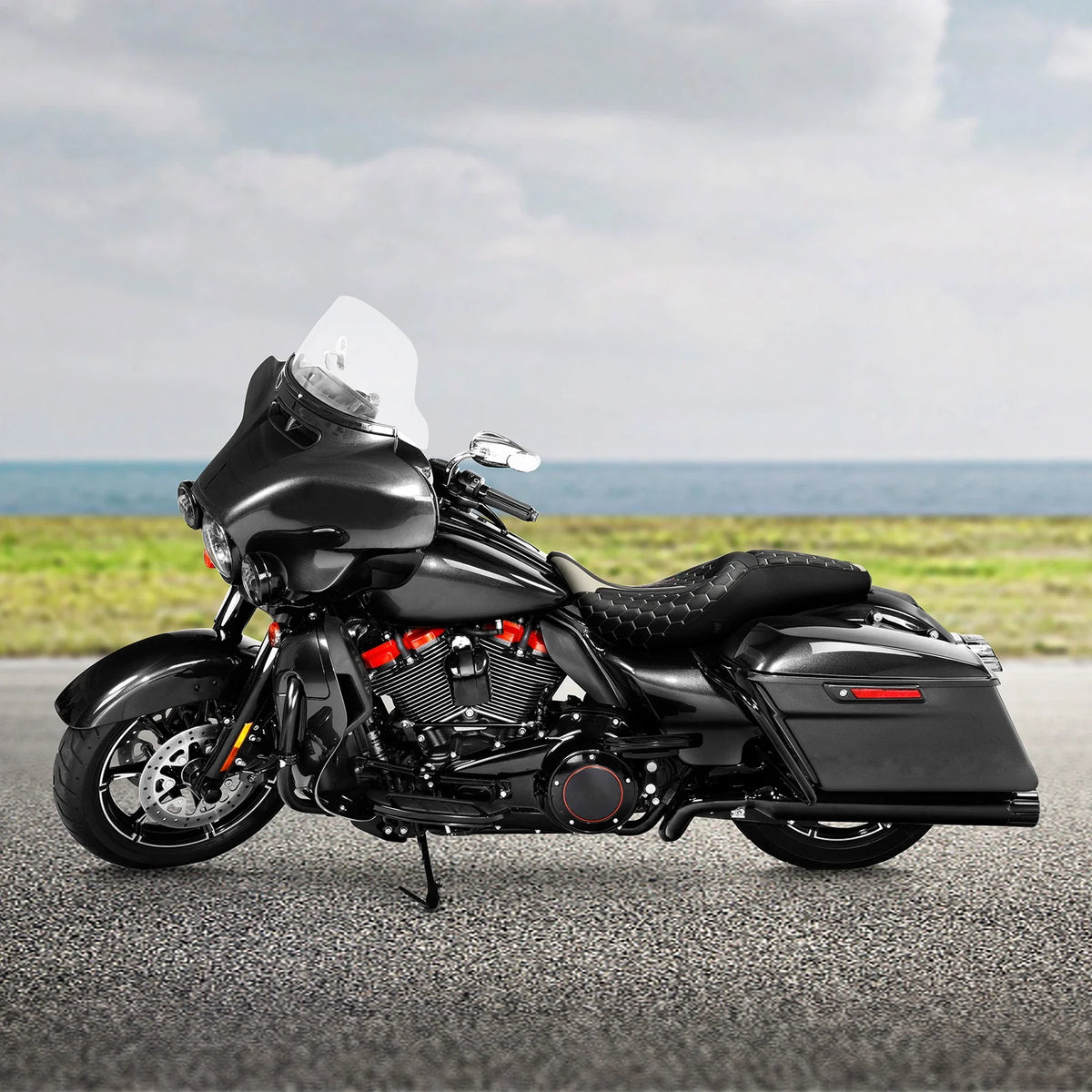 Heated Seat Assembly for Harley Touring 2009 to 2023