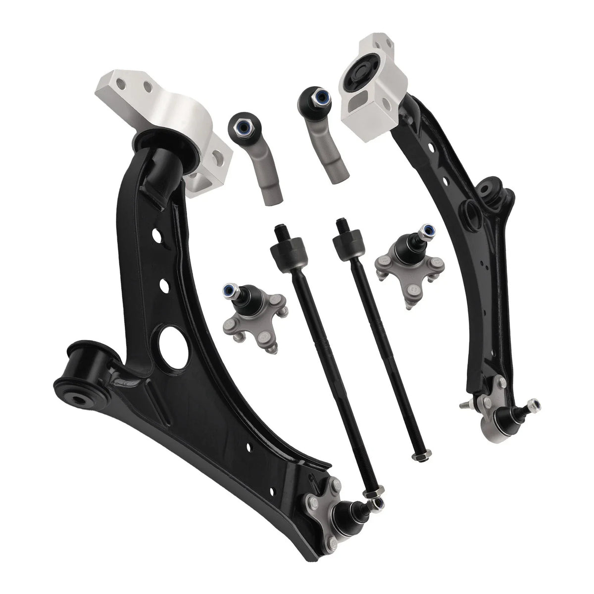 Front Lower Control Arms + Tie Rods for VW Jetta Golf EOS Audi A3 (2006–2013)