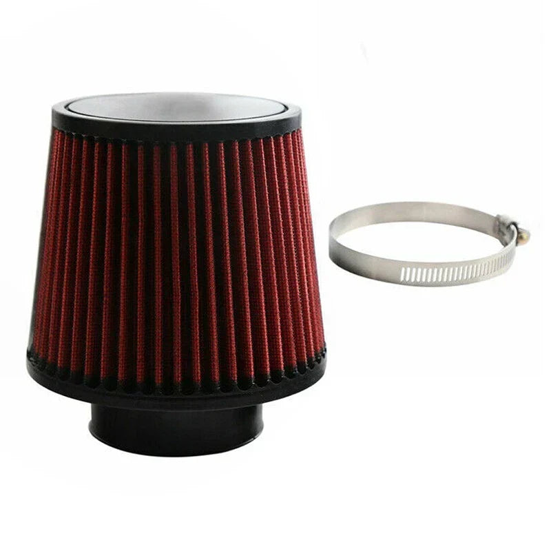 Cold Air Intake Cone Dry Filter 4" Red 100mm - High Performance 2020-2023