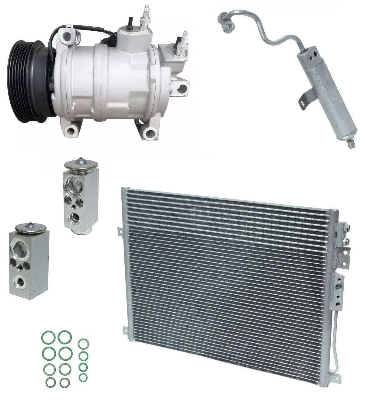 A/C Compressor Kit With Condenser for Jeep Commander 5.7L (2006–2010)